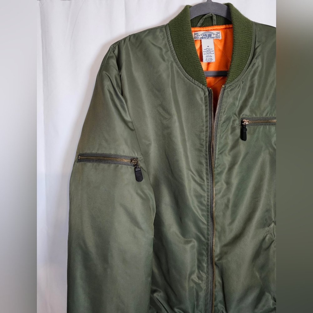 American Rag Vintage Bomber Jacket Medium EUC - Picture 8 of 12
